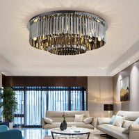 Plafonnier LED de luxe en cristal rond - Style Moderne | Marco Lucetti