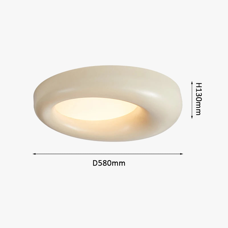Plafonnier Led de Style Nordique Crème