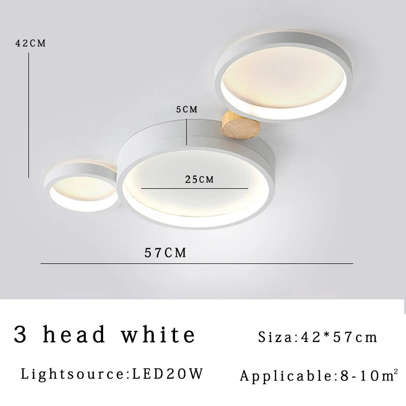 Plafonnier LED Scandinave Chic
