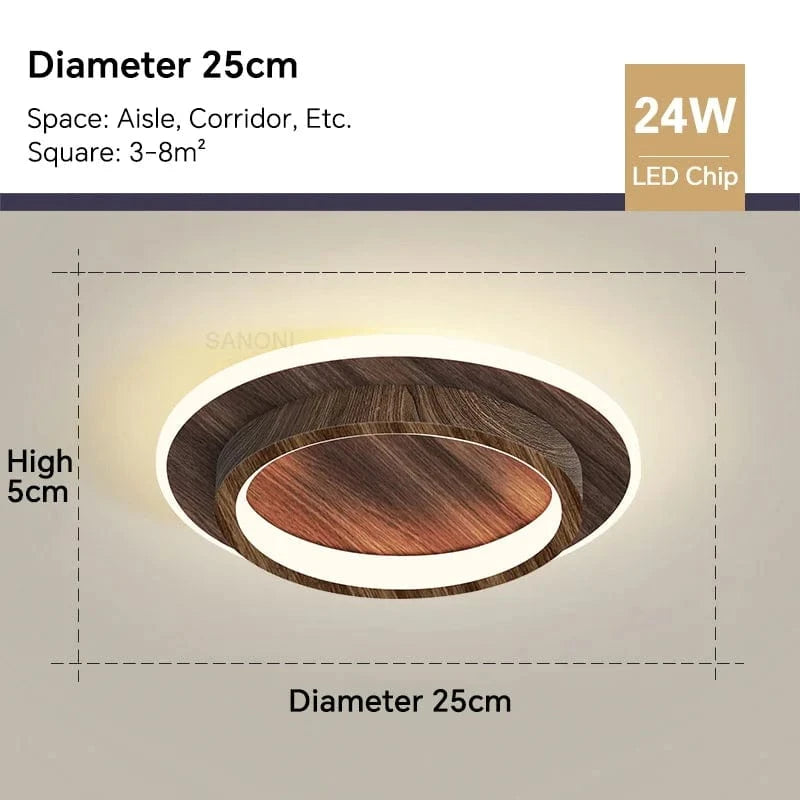 Plafonnier LED Déco Intérieur | Marco Lucetti Cercle de noix2 / Blanc chaud