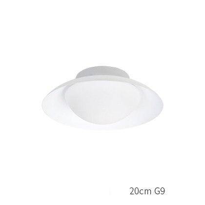 Plafonnier LED Design avec abat-jour arrondi | Marco Lucetti A / 20cm / Blanc