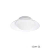 Plafonnier LED Design avec abat-jour arrondi | Marco Lucetti A / 20cm / Blanc