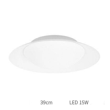Plafonnier LED Design avec abat-jour arrondi | Marco Lucetti B / 39cm / Blanc