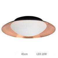 Plafonnier LED Design avec abat-jour arrondi | Marco Lucetti C / 45cm / Cuivré