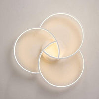 Plafonnier LED Design Bwart Triple Cercle | Marco Lucetti Blanc / 58cm - 48W / Chaude