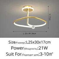 Plafonnier LED Design Circulaire | Marco Lucetti C Or / Blanc froid, pas de télécommande