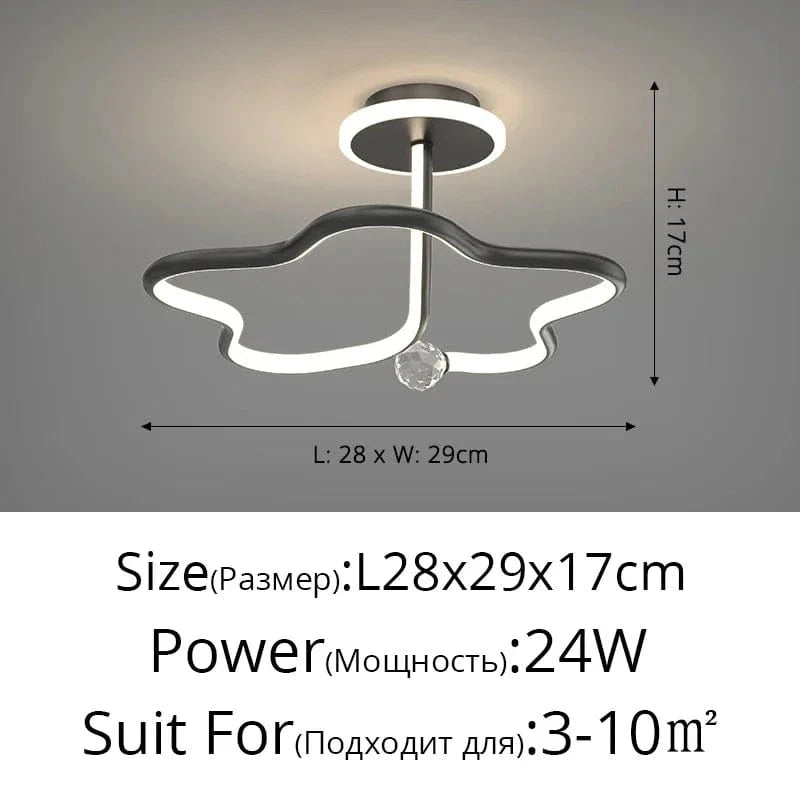 Plafonnier LED Design Circulaire | Marco Lucetti D Noir / Blanc froid, pas de télécommande