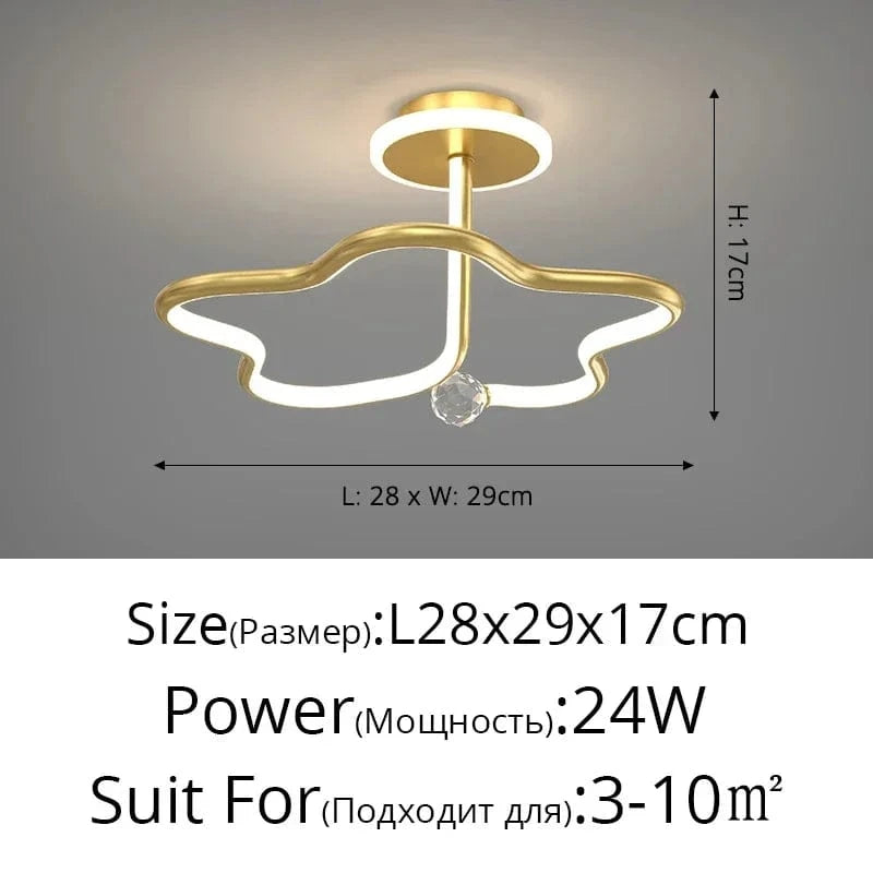 Plafonnier LED Design Circulaire | Marco Lucetti D Or / Blanc froid, pas de télécommande