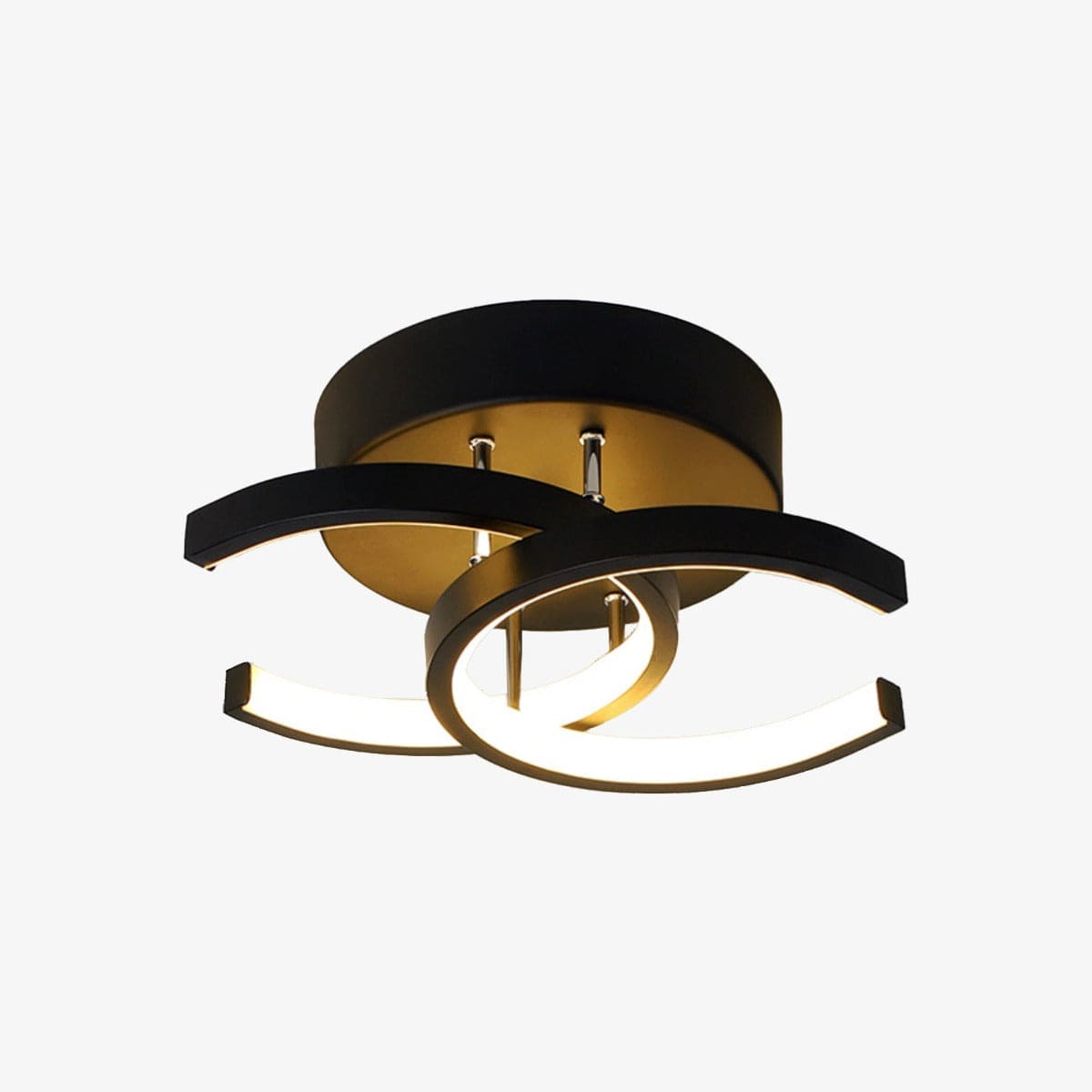 Plafonnier LED Design Donatelo | Marco Lucetti Noir / Chaude