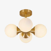 Plafonnier LED Gold Glass Boules