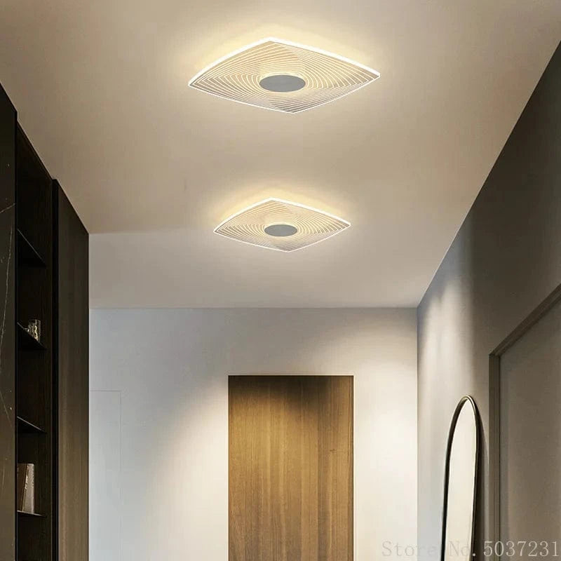 Plafonnier LED Design en aluminium acrylique géométrique | Marco Lucetti