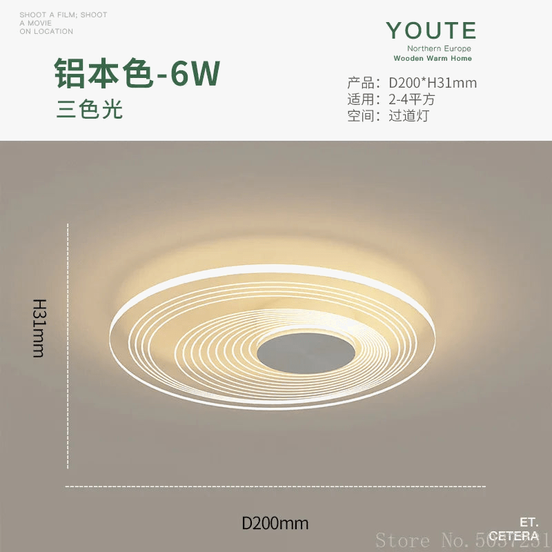 Plafonnier LED Design en aluminium acrylique géométrique | Marco Lucetti