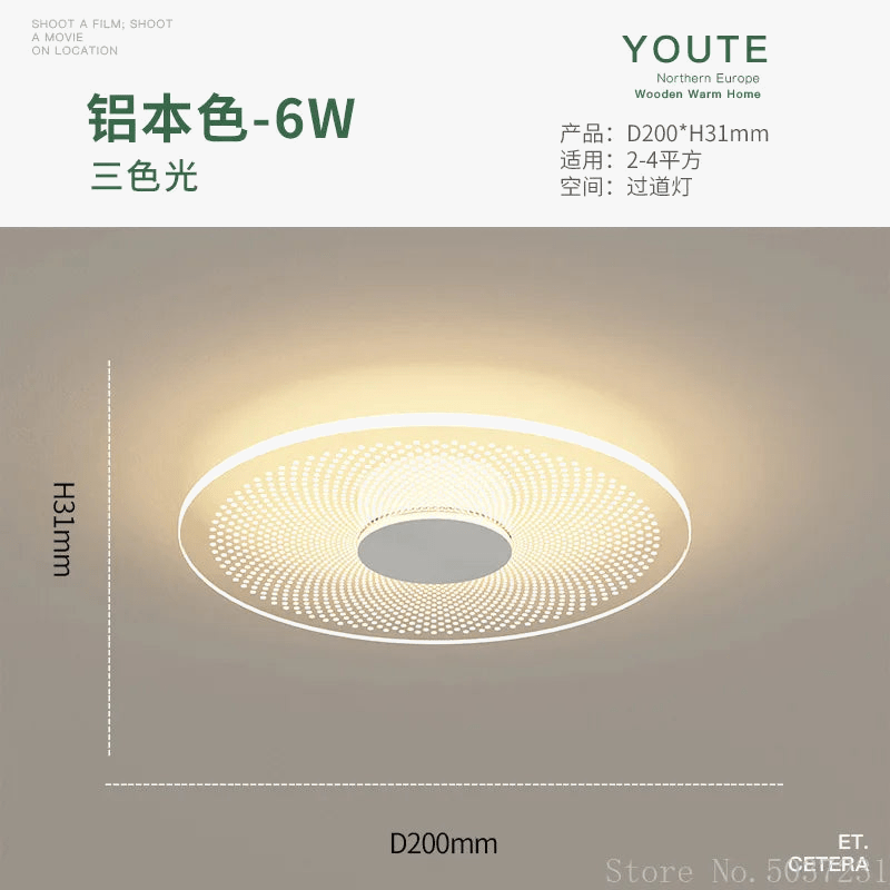 Plafonnier LED Design en aluminium acrylique géométrique | Marco Lucetti