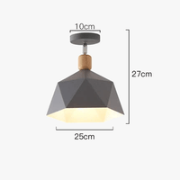 Plafonnier LED design en bois et métal coloré | Marco Lucetti