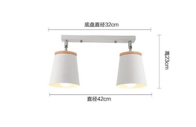 Plafonnier LED design en métal et bois | Marco Lucetti D