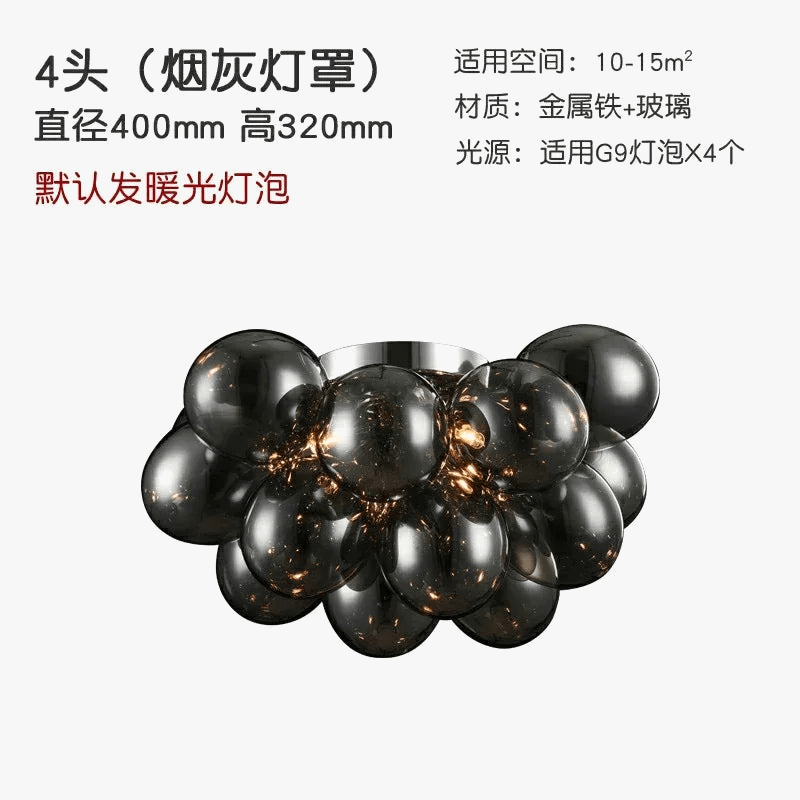 Plafonnier LED Design en Verre - Luminaire Décoratif d'Intérieur | Marco Lucetti