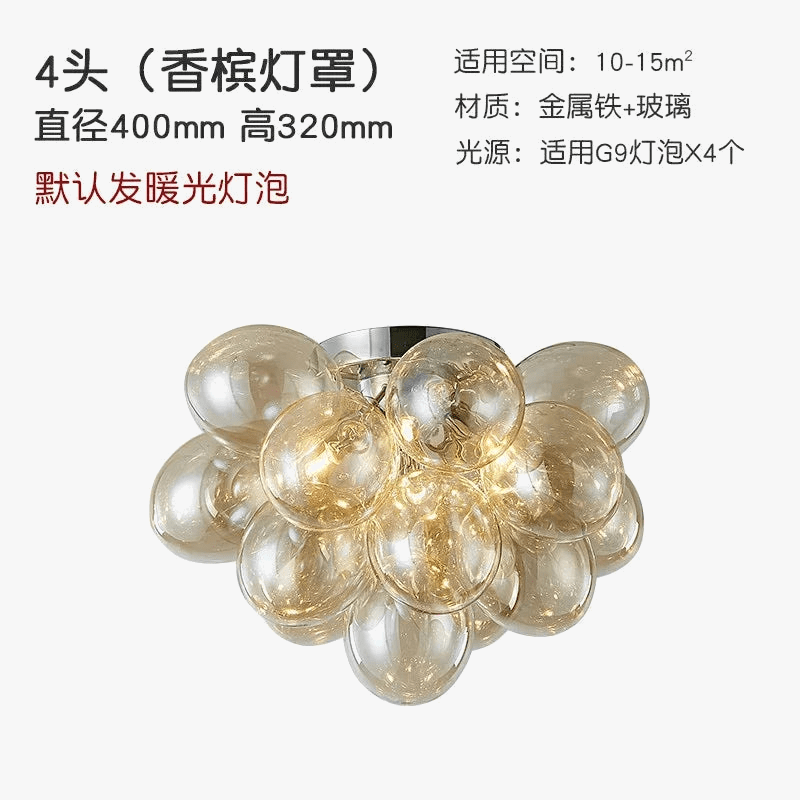 Plafonnier LED Design en Verre - Luminaire Décoratif d'Intérieur | Marco Lucetti