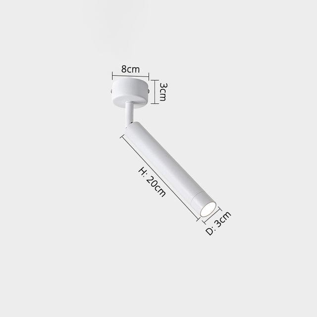 Plafonnier LED design et morphable Hatleen | Marco Lucetti Blanc - A - D3x20cm / Naturelle