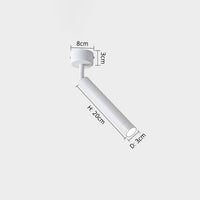 Plafonnier LED design et morphable Hatleen | Marco Lucetti Blanc - A - D3x20cm / Naturelle