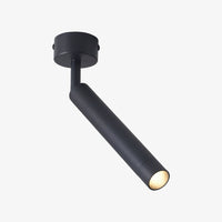 Plafonnier LED design et morphable Hatleen | Marco Lucetti Noir - A - D3x20cm / Naturelle