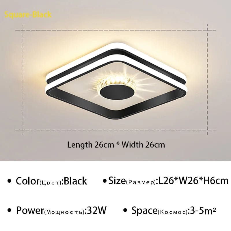 Plafonnier LED Design: Forme Ronde ou Carrée | Marco Lucetti
