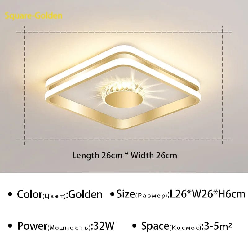 Plafonnier LED Design: Forme Ronde ou Carrée | Marco Lucetti