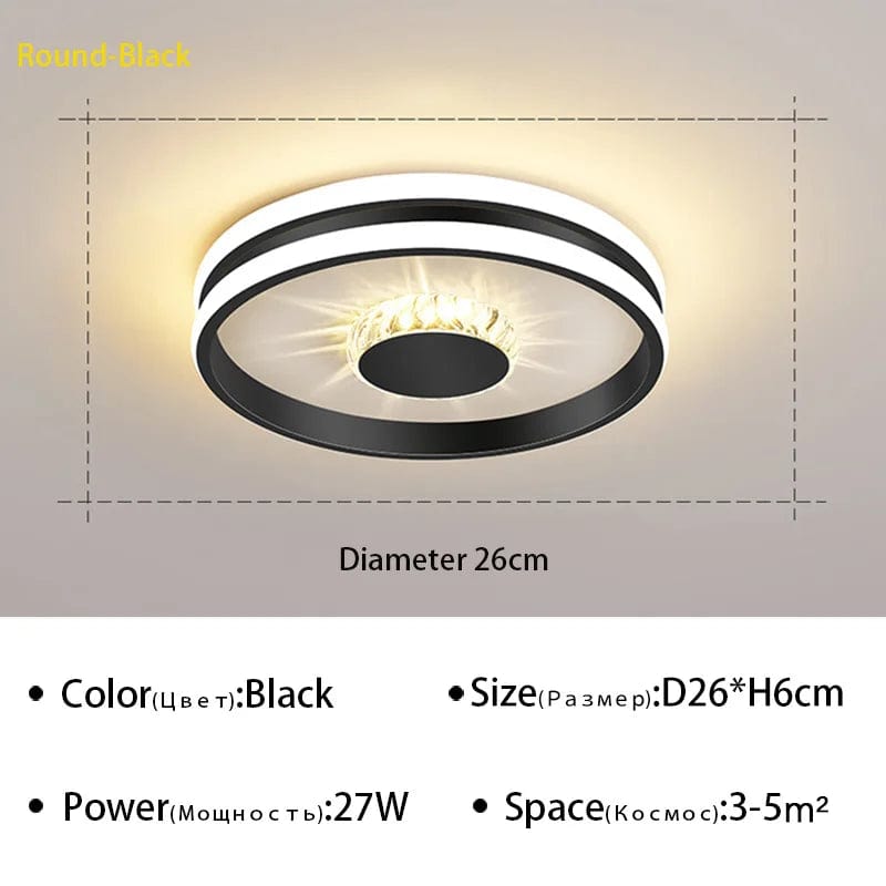 Plafonnier LED Design: Forme Ronde ou Carrée | Marco Lucetti