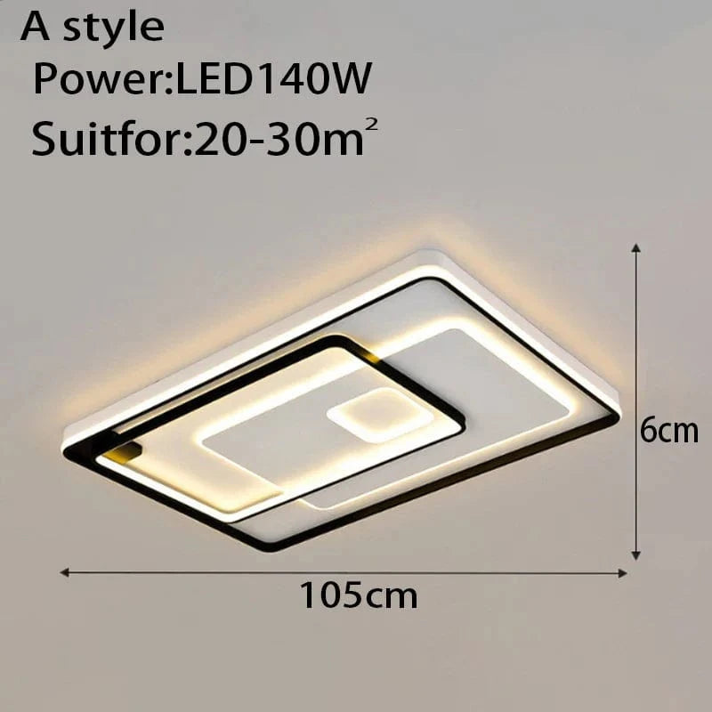 Plafonnier LED Design Intérieur | Marco Lucetti 105 cm UN / 3 couleurs pas de télécommande