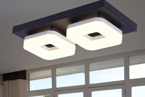 Plafonnier LED Design | Marco Lucetti 2 carrés