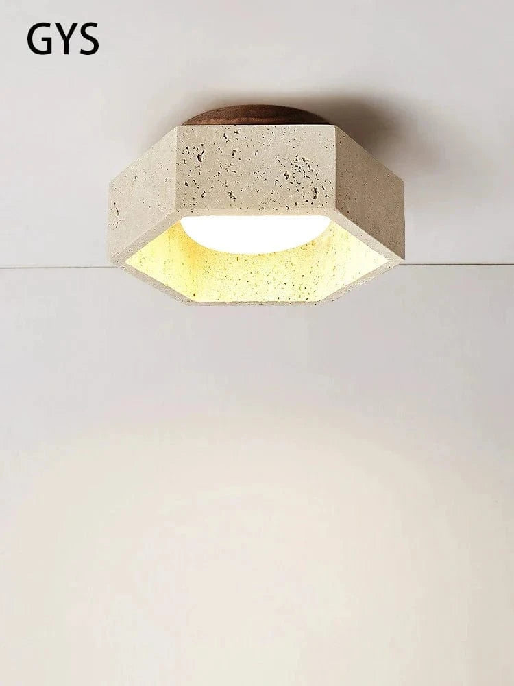 Plafonnier LED design moderne en bois clair Wabi-Sabi | Marco Lucetti