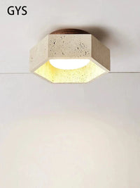 Plafonnier LED design moderne en bois clair Wabi-Sabi | Marco Lucetti