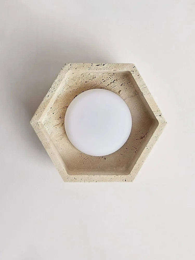 Plafonnier LED design moderne en bois clair Wabi-Sabi | Marco Lucetti