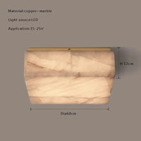Plafonnier LED Design Moderne en Marbre Naturel Haut de Gamme - LuminaLux | Marco Lucetti Carré 60cm / Bronze / Dimmable