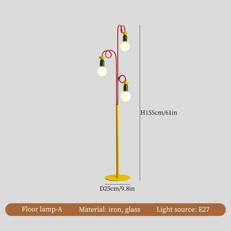 Plafonnier LED Design Moderne - Luminaire Décoratif Idéal pour la Maison | Marco Lucetti Lampadaire A / Lumière chaude
