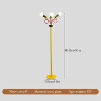 Plafonnier LED Design Moderne - Luminaire Décoratif Idéal pour la Maison | Marco Lucetti Lampadaire B / Lumière chaude