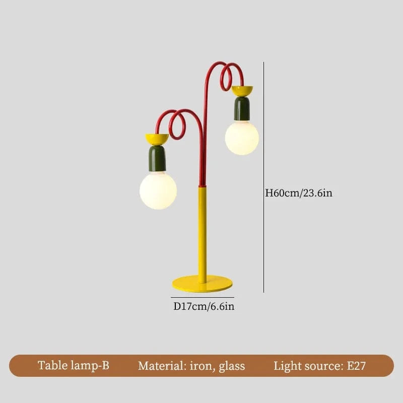 Plafonnier LED Design Moderne - Luminaire Décoratif Idéal pour la Maison | Marco Lucetti Lampe de table B / Lumière chaude