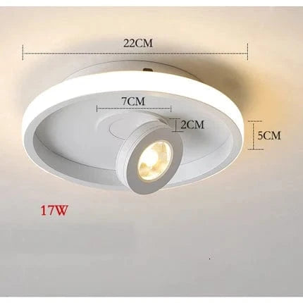 Plafonnier LED Design Moderne - Luminaire Décoratif Intérieur | Marco Lucetti C blanc / Blanc chaud