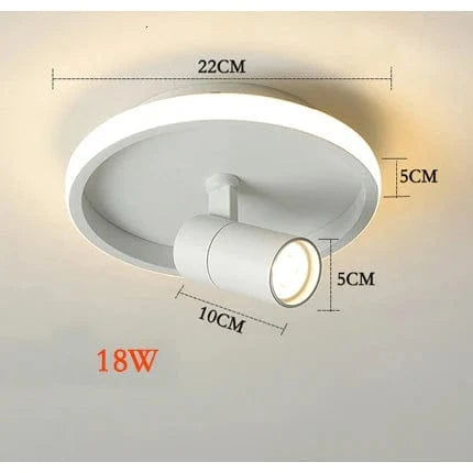 Plafonnier LED Design Moderne - Luminaire Décoratif Intérieur | Marco Lucetti E blanc / Blanc chaud