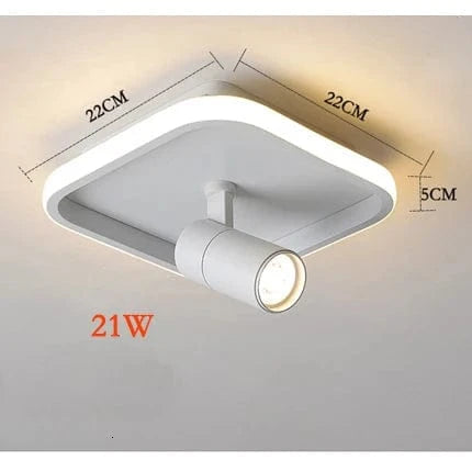 Plafonnier LED Design Moderne - Luminaire Décoratif Intérieur | Marco Lucetti F blanc / Blanc chaud