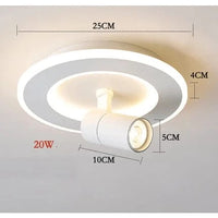 Plafonnier LED Design Moderne - Luminaire Décoratif Intérieur | Marco Lucetti G blanc / Blanc chaud