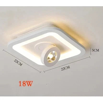 Plafonnier LED Design Moderne - Luminaire Décoratif Intérieur | Marco Lucetti J blanc / Blanc chaud