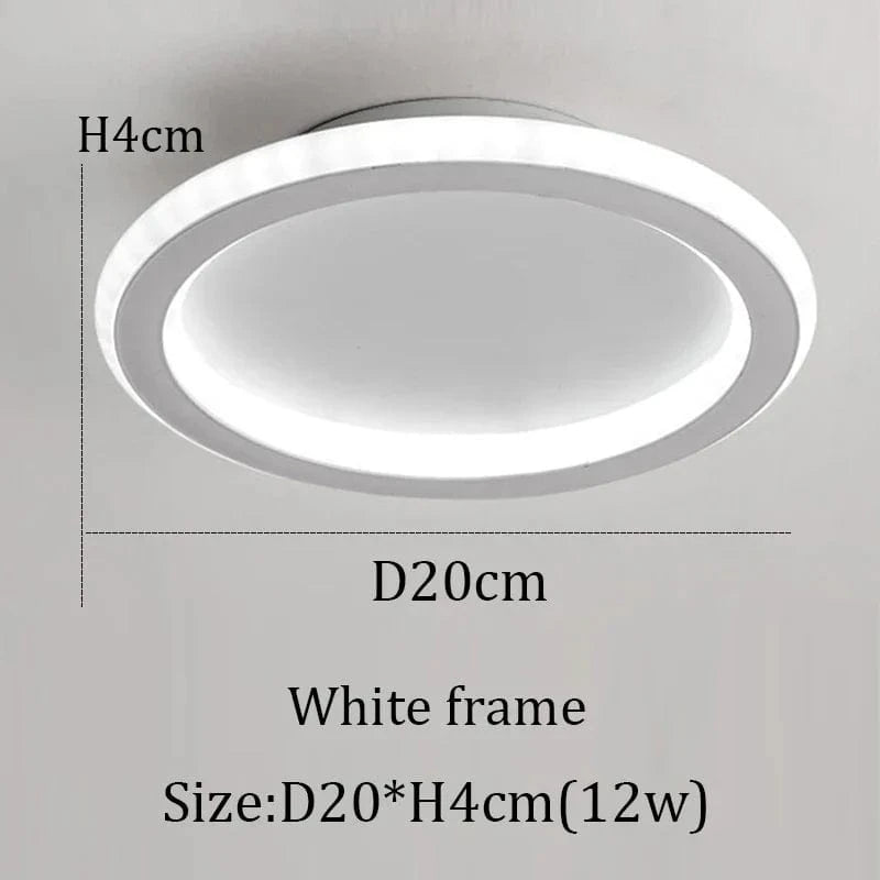 Plafonnier LED Design Moderne | Marco Lucetti Blanc-D20cm / Blanc chaud