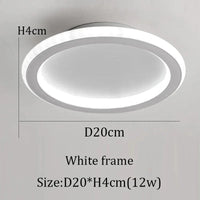 Plafonnier LED Design Moderne | Marco Lucetti Blanc-D20cm / Blanc chaud