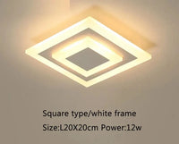 Plafonnier LED Design Moderne | Marco Lucetti Blanc-L20X20cm / Blanc chaud