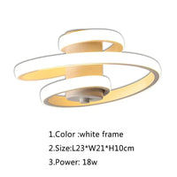 Plafonnier LED Design Moderne | Marco Lucetti Blanc-L23X21cm / Blanc chaud