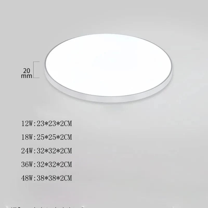 Plafonnier LED design moderne pour chambre, cuisine et salle de bain | Marco Lucetti Blanc / Lumière blanche 12W