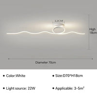 Plafonnier LED Design Moderne pour Plafond Intérieur Décoratif | Marco Lucetti