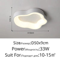 Plafonnier LED Design Moderne pour un Éclairage Intérieur | Marco Lucetti A Style 50X9cm 33W / Gradation infinie