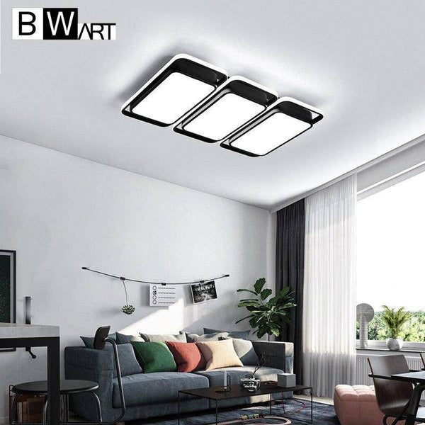 Plafonnier LED Design Noir et Blanc - Bwart | Marco Lucetti