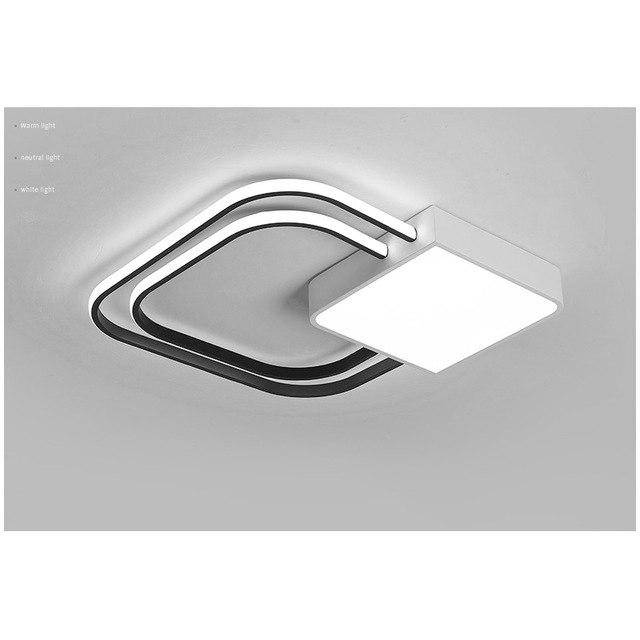 Plafonnier LED design - Noir et Blanc - Bwart | Marco Lucetti Blanc / 45x45x6cm - 27W / Chaude